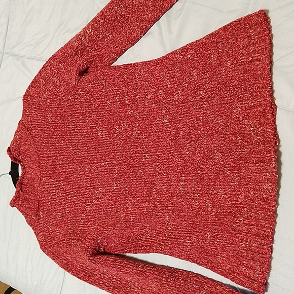 Charter Club One Button Cardigan Size S Red 4% Wool - Picture 5 of 9